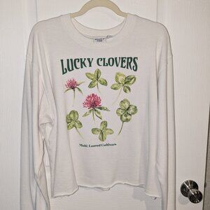 Mighty Fine Lucky Clovers Sweatshirt, XXL